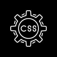 Css Coding Line Inverted Icon Design vector