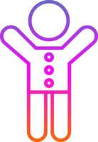 Chlid Patient Line Gradient Icon Design vector
