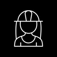 Architect Line Inverted Icon Design vector