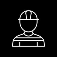 Architect Line Inverted Icon Design vector