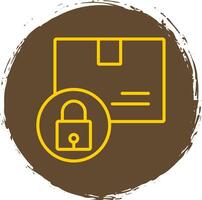 Logistics and Security Line Gradient Icon Design vector