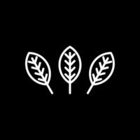 Croton Line Inverted Icon Design vector