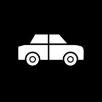 Car Glyph Inverted Icon Design vector