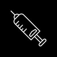 Injection Line Inverted Icon Design vector