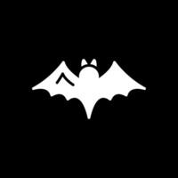 Bat Glyph Inverted Icon Design vector