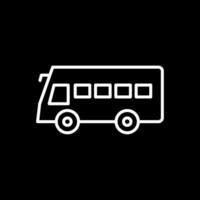 Coach Line Inverted Icon Design vector