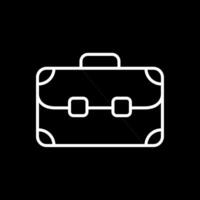 Bag Line Inverted Icon Design vector