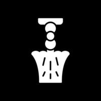 Lamp Glyph Inverted Icon Design vector