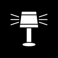 Lamp Glyph Inverted Icon Design vector