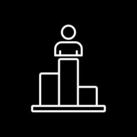 Ranking Line Inverted Icon Design vector