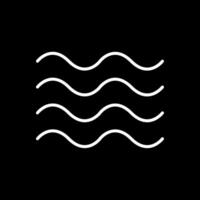 Waves Line Inverted Icon Design vector