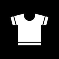 T Shirt Glyph Inverted Icon Design vector