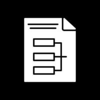 Infographic Glyph Inverted Icon Design vector