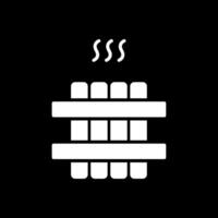 Radiator Glyph Inverted Icon Design vector