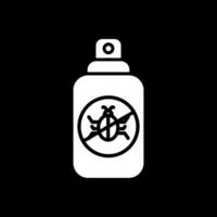 Insect Repellent Glyph Inverted Icon Design vector