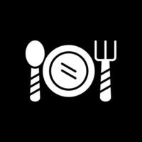 Cutlery Glyph Inverted Icon Design vector