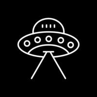 Ufo Line Inverted Icon Design vector