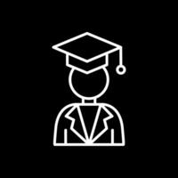 Academician Line Inverted Icon Design vector