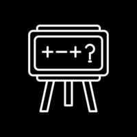 Theory Line Inverted Icon Design vector