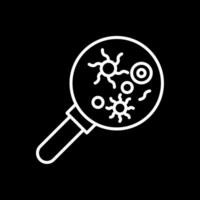 Microbiology Line Inverted Icon Design vector