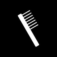 Comb Glyph Inverted Icon Design vector