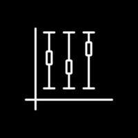 Box Plot Line Inverted Icon Design vector