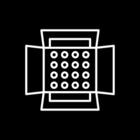 Soft Box Line Inverted Icon Design vector