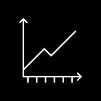 Chart Line Inverted Icon Design vector