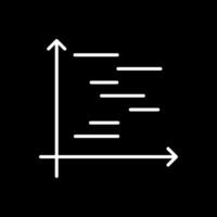 Gnatt Chart Line Inverted Icon Design vector