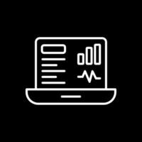 Dashboard Line Inverted Icon Design vector