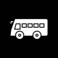 Coach Glyph Inverted Icon Design vector