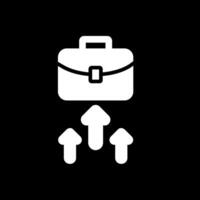 Business Glyph Inverted Icon Design vector