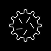 Infaction Line Inverted Icon Design vector