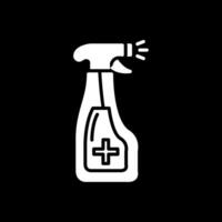 Spray Glyph Inverted Icon Design vector