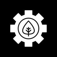 Offshore Platform Glyph Inverted Icon Design vector
