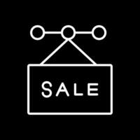 Sale Line Inverted Icon Design vector