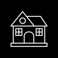 House Line Inverted Icon Design vector