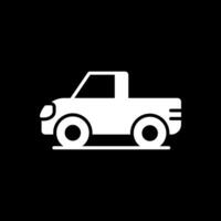 Pickup Glyph Inverted Icon Design vector