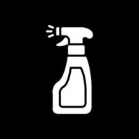 Window Cleaner Glyph Inverted Icon Design vector