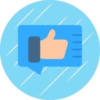 Good Feedback Flat Circle Icon Design vector