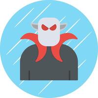 Dracula Flat Circle Icon Design vector