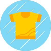 Shirt Flat Circle Icon Design vector