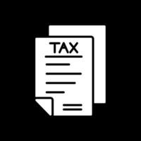 Taxes Glyph Inverted Icon Design vector