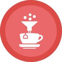café filtrar línea sombra circulo icono diseño vector