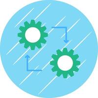 metodología plano circulo icono diseño vector