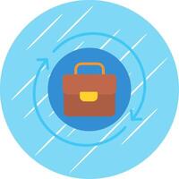 Process Flat Circle Icon Design vector