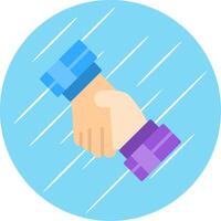 Business Relationship Flat Circle Icon Design vector