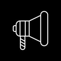 Megaphone Line Inverted Icon Design vector