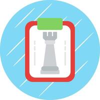 Strategy Flat Circle Icon Design vector