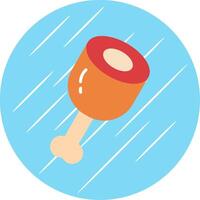 Ham Flat Circle Icon Design vector